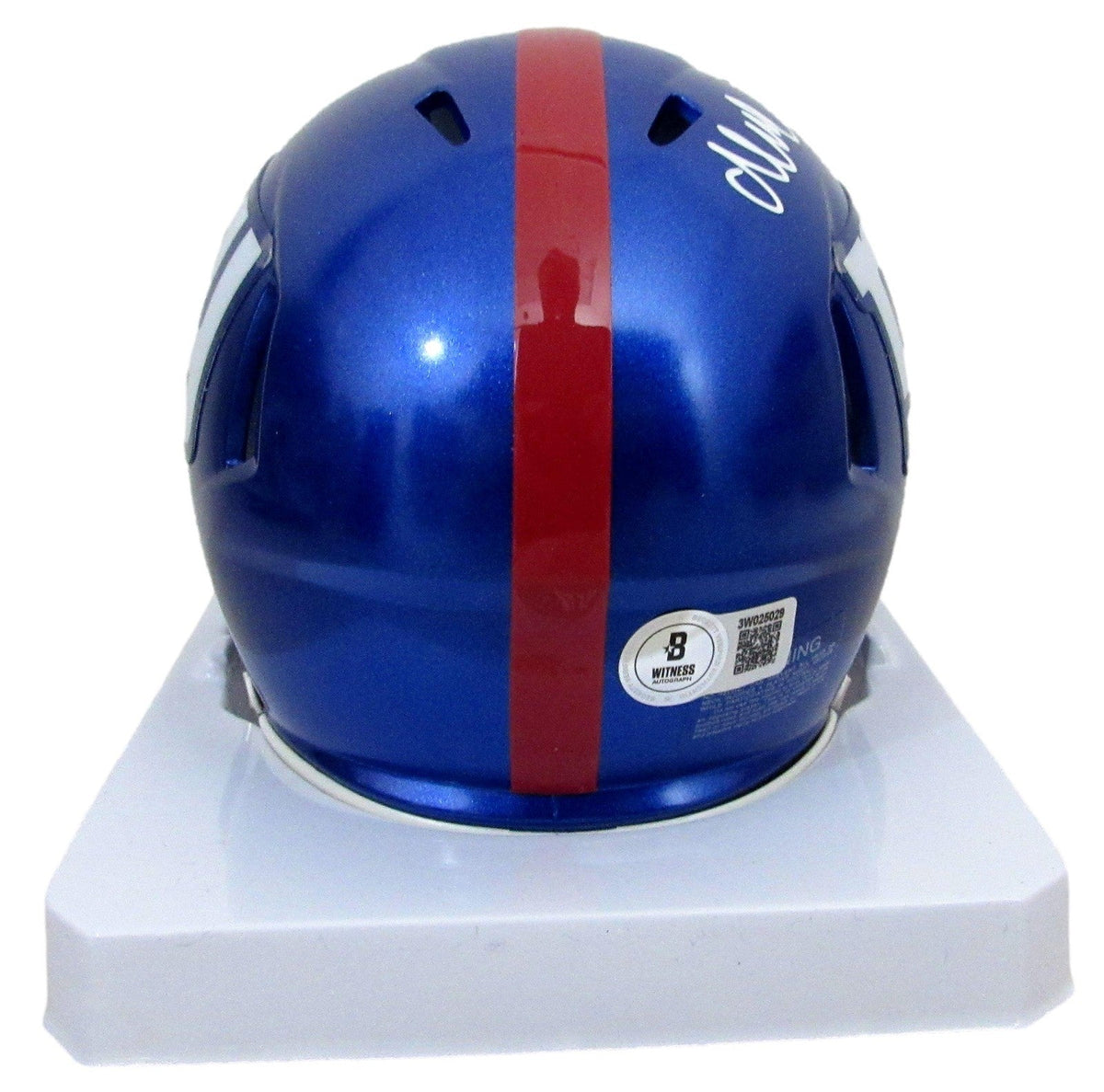 Abdul Carter Signed/Auto Mini Football Helmet New York Giants Beckett 200055