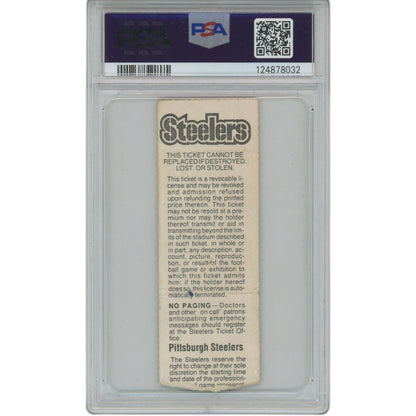 Michael Irvin Autographed/Signed Dallas Cowboys Ticket Stub NFL Debut PSA 51810