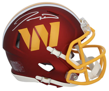 Jayden Daniels Autographed Commanders 2025 Alternate Mini Speed Helmet Fanatics
