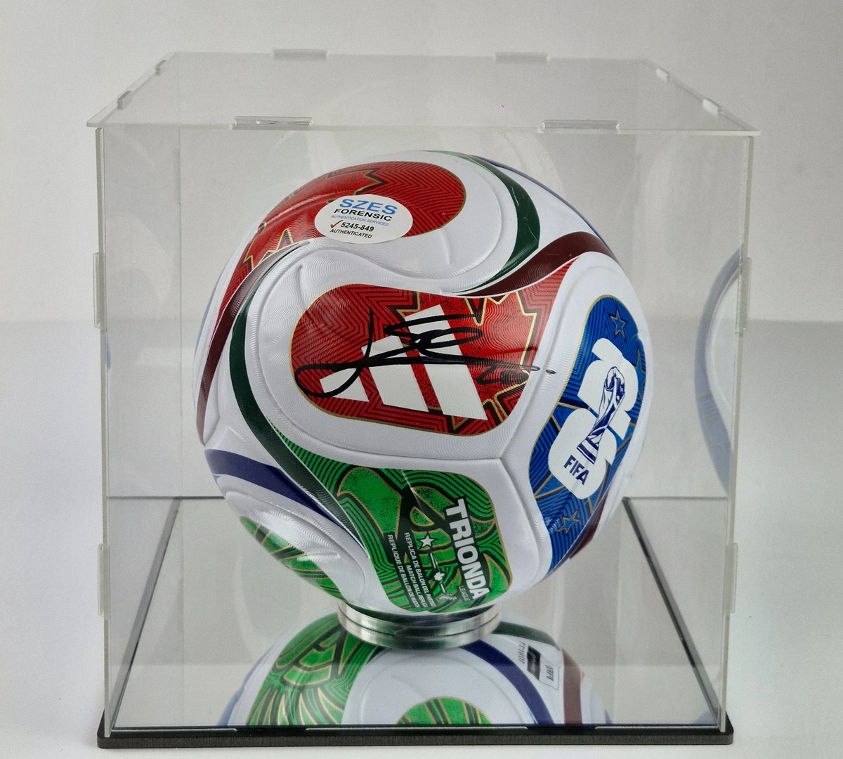 Lionel Messi Argentina National Team Autographed FIFA 2026 World Cup Pro Official Soccer Ball With Case