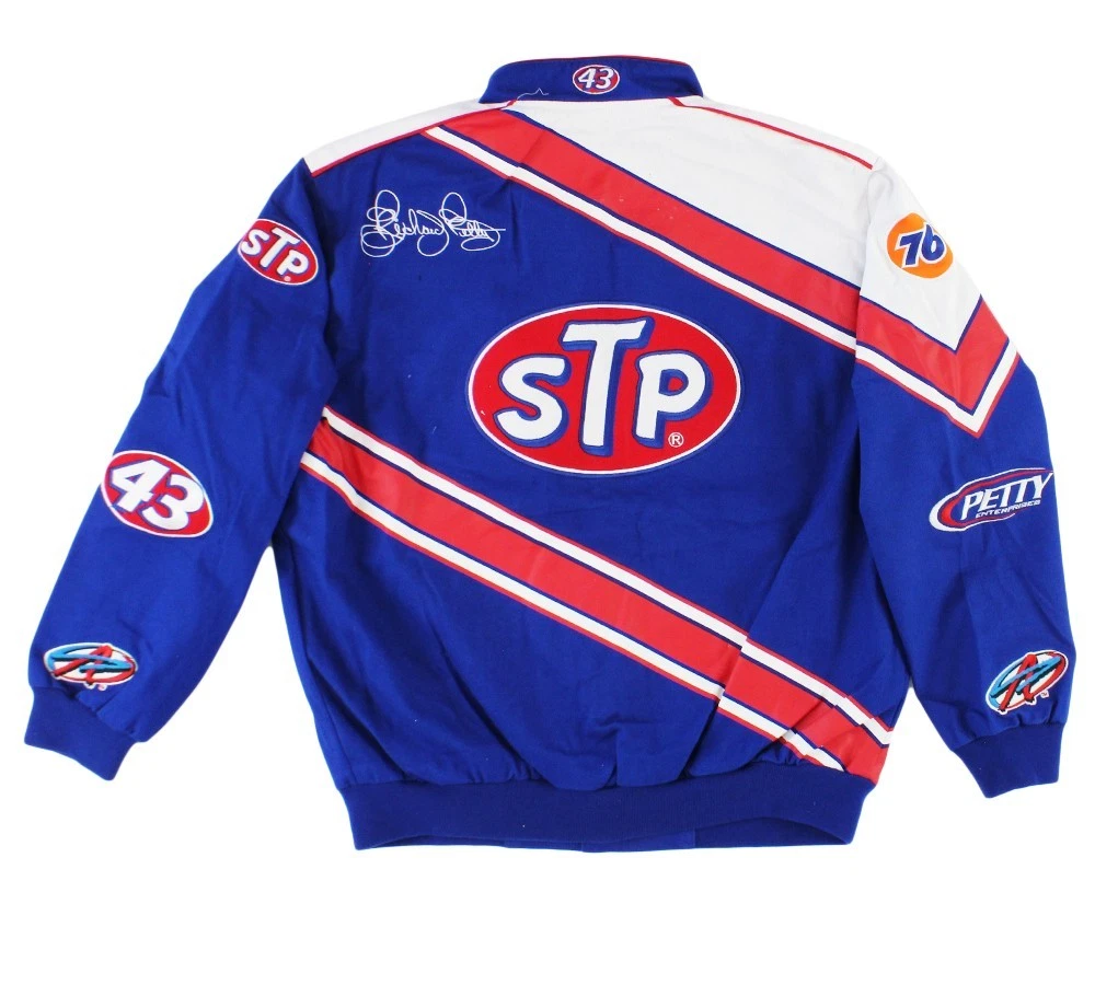 Richard Petty Signed NASCAR STP Full Snap Twill Uniform Jacket