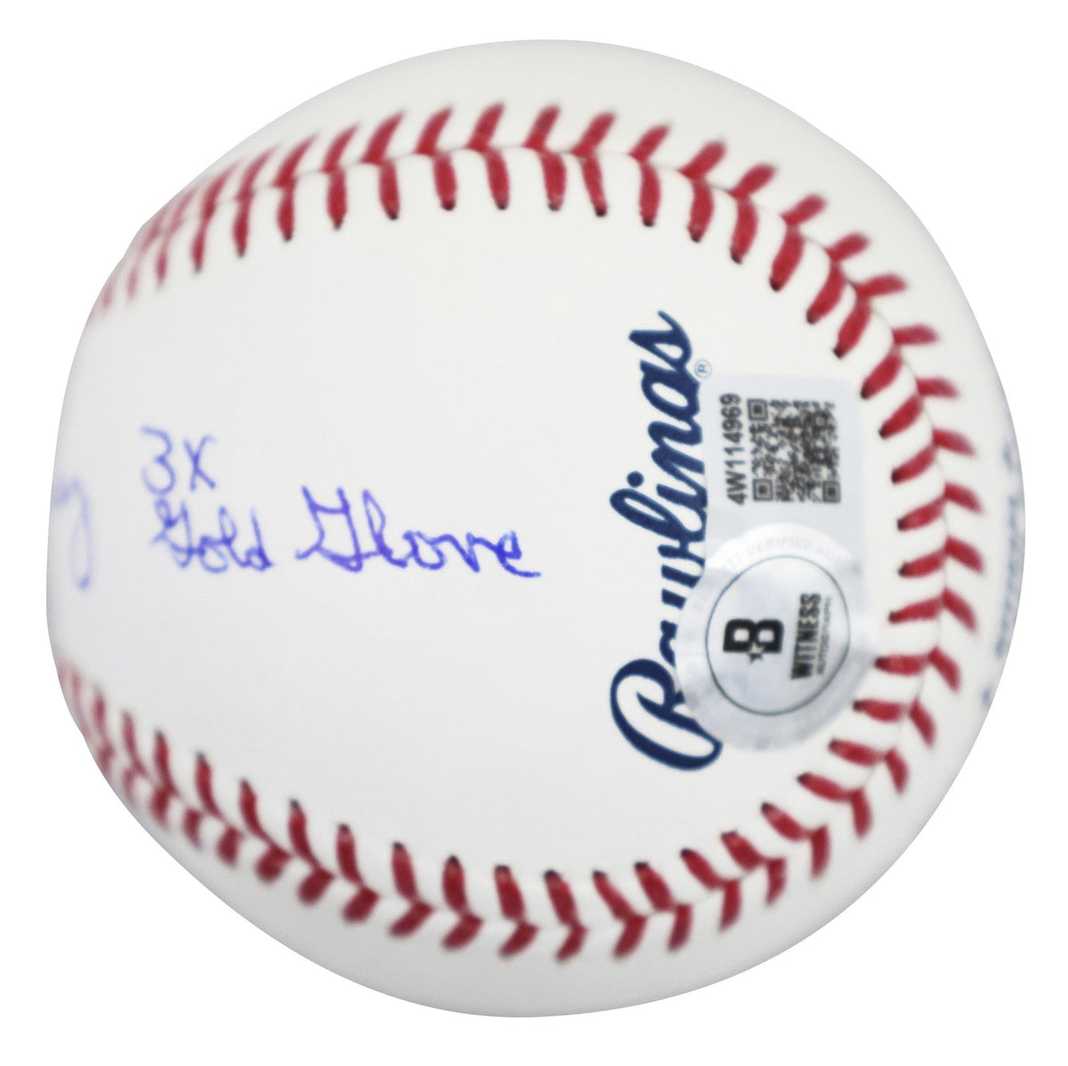 Orioles Eddie Murray "Career Stat" Signed Manfred Oml Baseball W/ Case BAS Wit