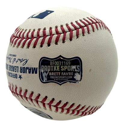 Brett Favre HOF Signed/Auto OML Baseball Green Bay Packers Beckett 201210