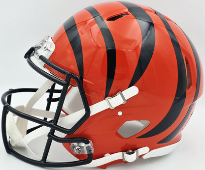 Ja'Marr Chase Signed Bengals Orange Full Size Authentic Speed Helmet Beckett Wit