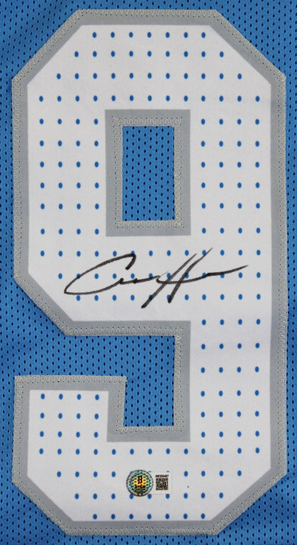 Aidan Hutchinson Authentic Signed Blue Pro Style Jersey BAS Witnessed 3