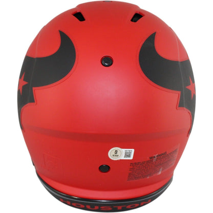 Nico Collins Signed Houston Texans Authentic Rave Helmet Beckett Witness 51682