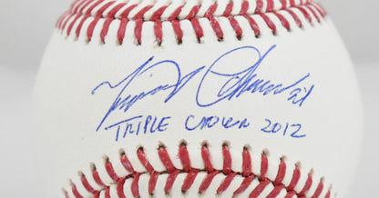 Miguel Cabrera Signed Rawlings OML Baseball Triple Crown 2012 - Beckett W Holo