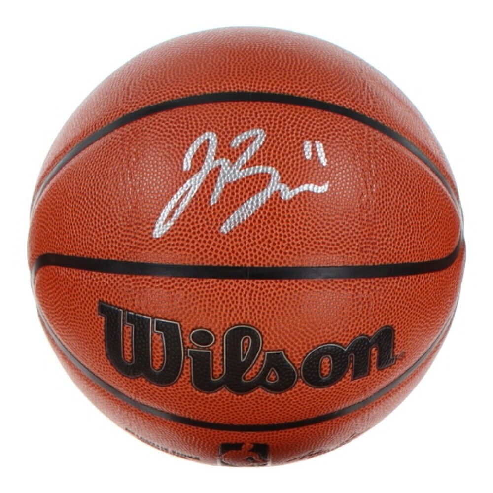 Jalen Brunson Signed Wilson NBA Authentic Series New York Knicks Basketball