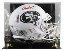 49ers Christian McCaffrey Signed STS III F/S Speed Proline Helmet W/ Case Fan