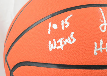 Jim Boeheim Autographed NCAA Wilson Basketball 3 Stats - Beckett W Hologram