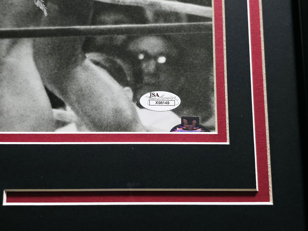 Muhammad Ali & Joe Frazier Autographed Signed Framed 16x20 Photo JSA #X98149