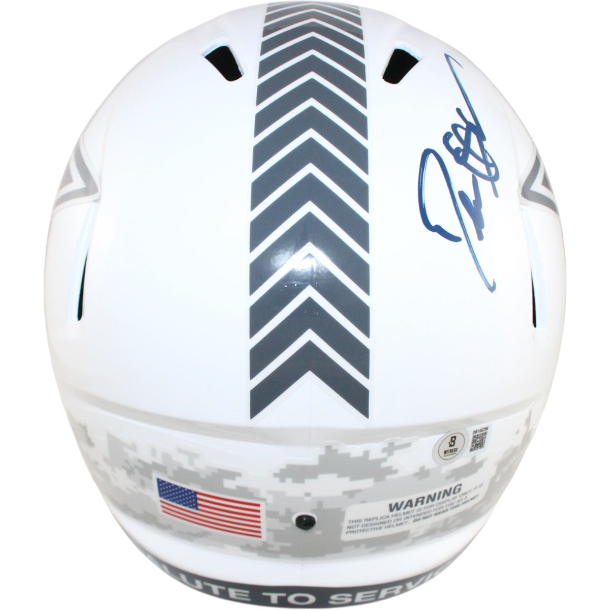 Deion Sanders Autographed Dallas Cowboys F/S 24 STS Helmet Beckett Witness 51748
