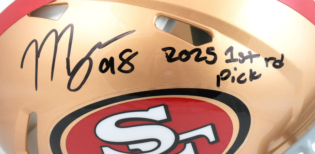 Mykel Williams Autographed 49ers F/S Speed Authentic Helmet w/1st-Beckett W Holo