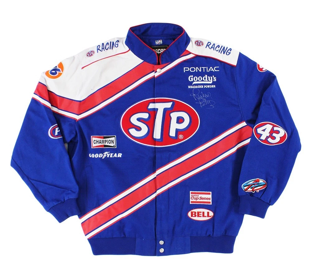 Richard Petty Signed NASCAR STP Full Snap Twill Uniform Jacket