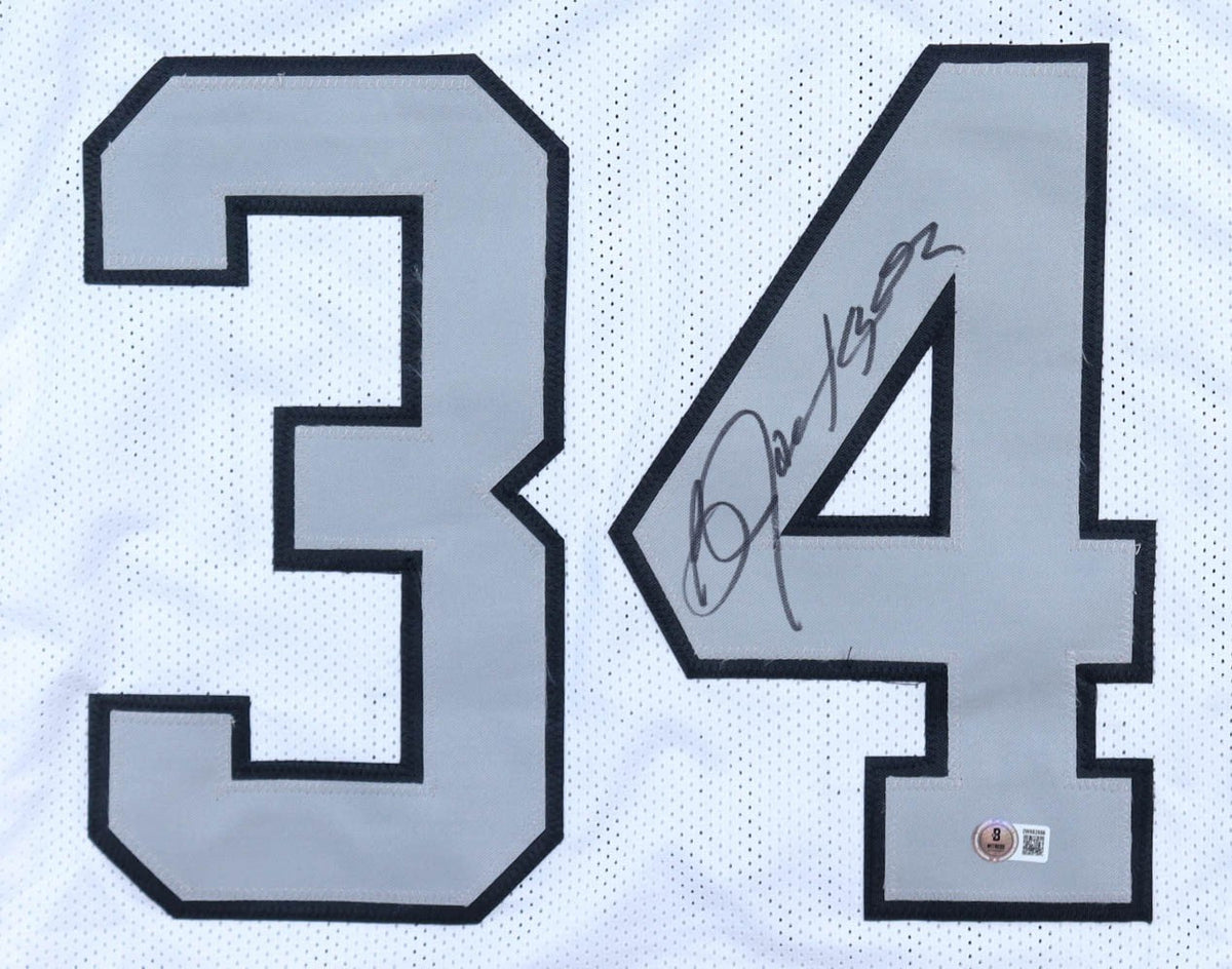 Bo Jackson Signed Oakland Raiders Jersey (Beckett) #1 Overall Pick 1986 Draft