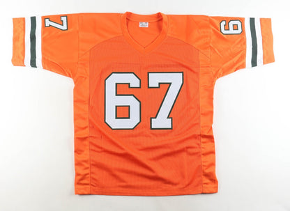 Russell Maryland Signed Miami Hurricanes Jersey (JSA COA) 2xNational Champion