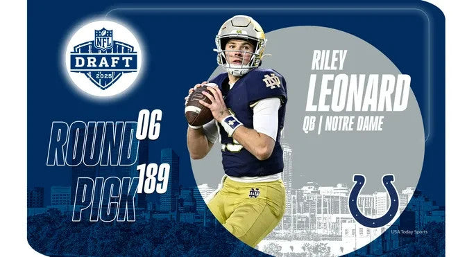 Riley Leonard Signed Indianapolis Colts Nike Authentic Jersey (JSA) Ex Irish Q.B