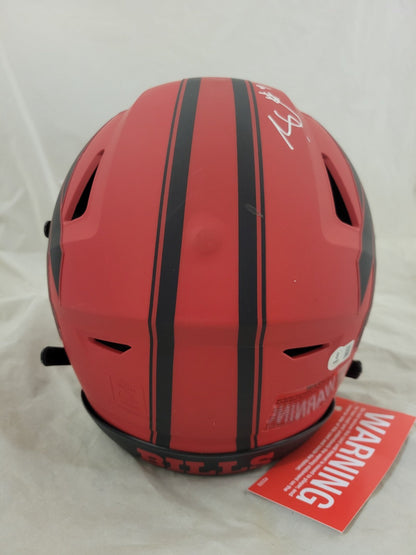 JAMES COOK SIGNED BUFFALO BILLS RAVE SPEEDFLEX AUTHENTIC HELMET BECKETT QR
