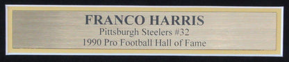 Franco Harris HOF Signed/Auto 8x10 Photo Framed Pittsburgh Steelers JSA 190031