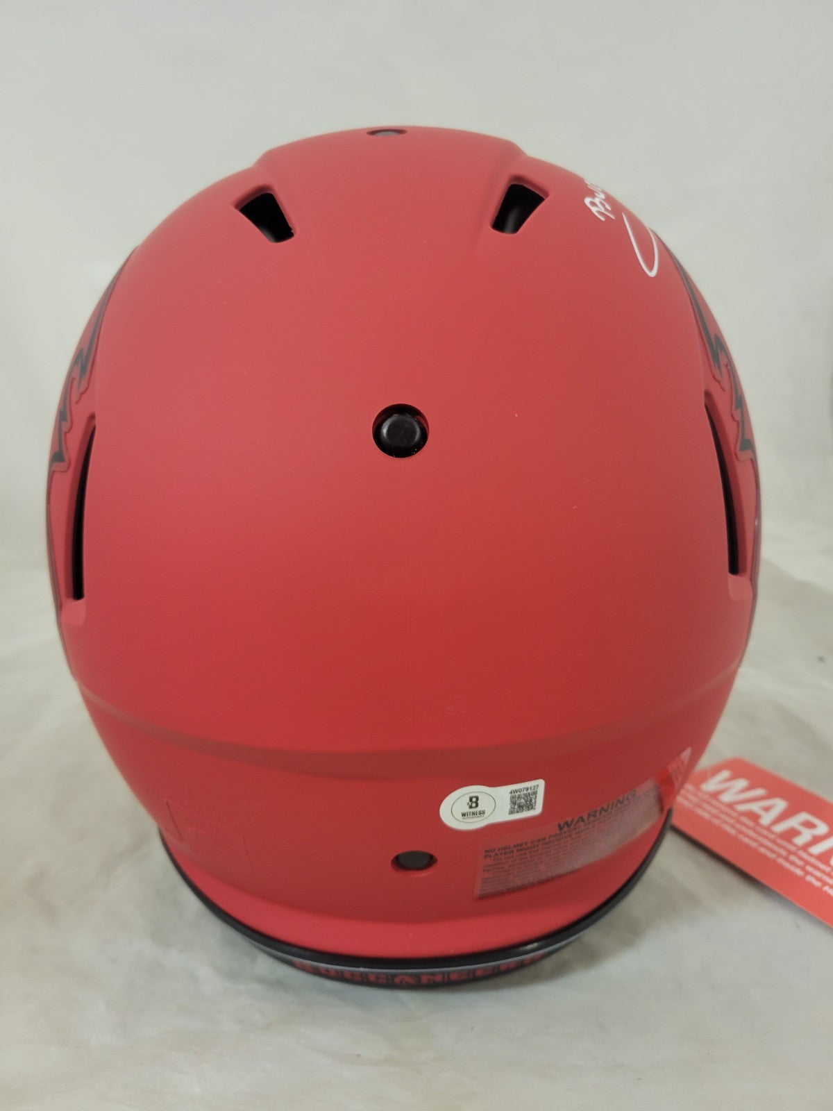 BUCKY IRVING SIGNED TAMPA BAY BUCCANEERS F/S RAVE SPEED AUTHENTIC HELMET BAS