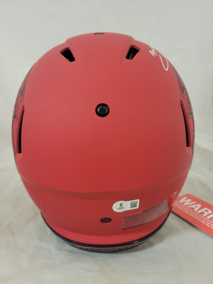 BUCKY IRVING SIGNED TAMPA BAY BUCCANEERS F/S RAVE SPEED AUTHENTIC HELMET BAS