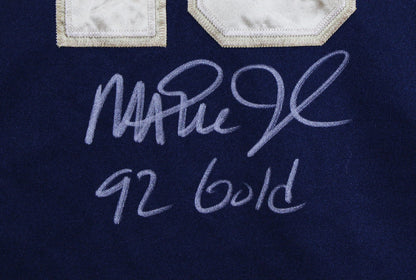 Magic Johnson "92 Gold" Signed Navy & Gold Nike Team USA Jersey BAS W #3W387216