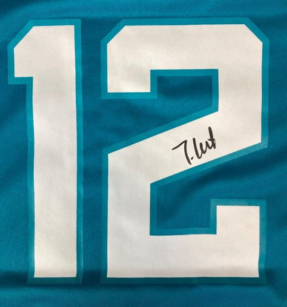 Travis Hunter Signed Jacksonville Jaguars Nike Game Replica Jersey BAS