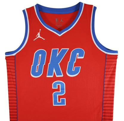 Thunder Shai Gilgeous-Alexander Signed Orange Nike Swingman Jersey PSA #AP84489
