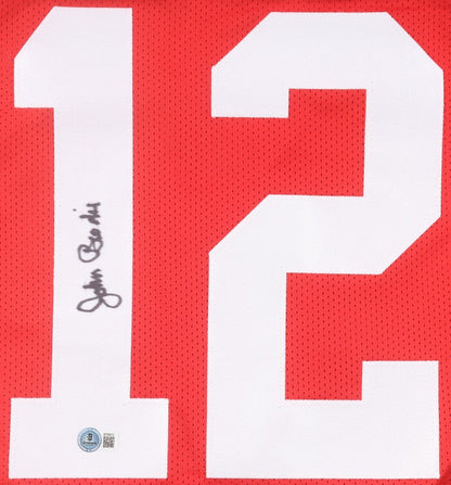 John Brodie Signed San Francisco 49ers Jersey (Beckett) 1970 NFL MVP Award / Q.B
