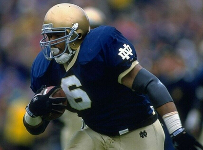 Jerome Bettis Signed Notre Dame Fighting Irish Green Jersey (Beckett) R.B.