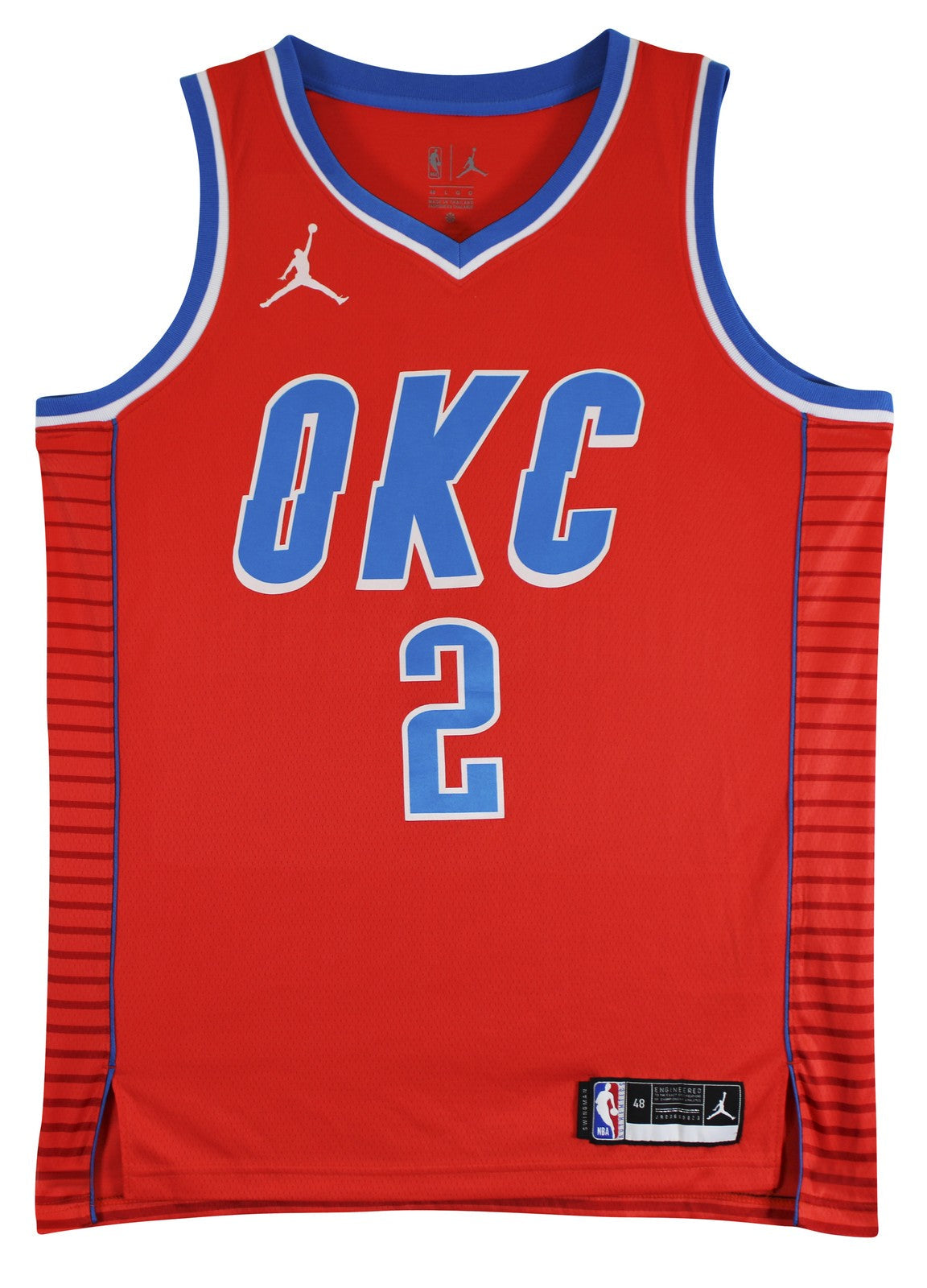 Thunder Shai Gilgeous-Alexander Signed Orange Nike Swingman Jersey PSA #AP84489