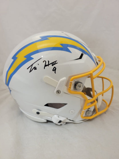 TRE HARRIS SIGNED LOS ANGELES CHARGERS SPEEDFLEX AUTHENTIC HELMET BECKETT