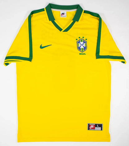 Roberto Carlos Signed Brazil National Team Jersey (Beckett) 2002 World Cup Champ