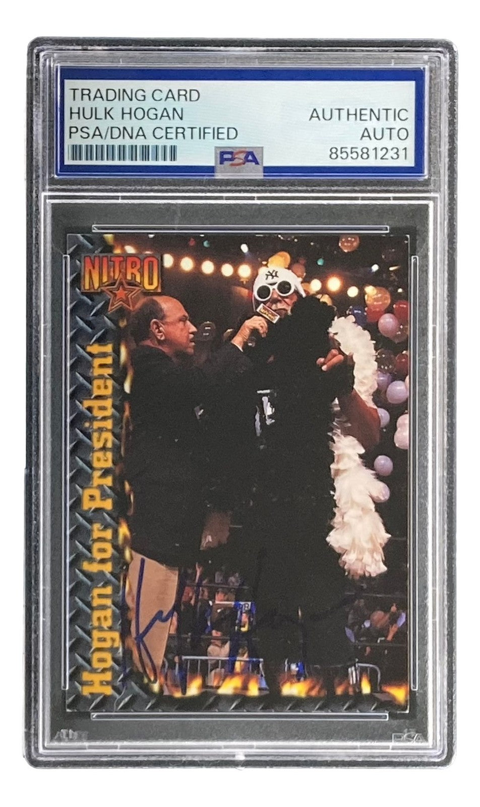 Hulk Hogan Signed 1999 Topps WCW NWO #67 Trading Card PSA