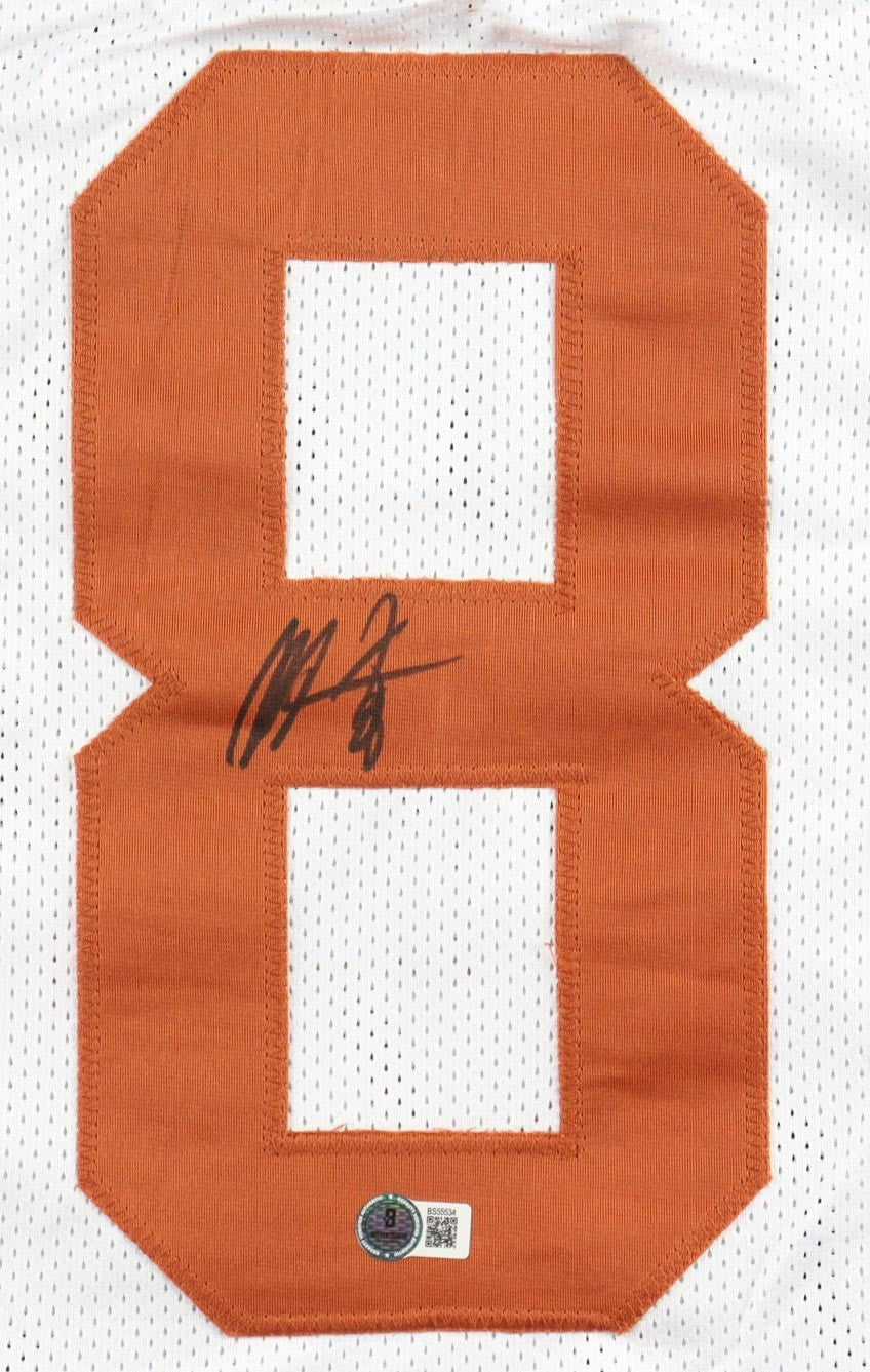Xavier Worthy Signed Texas Longhorns Jersey (Beckett) Kansas City Chiefs W.R.