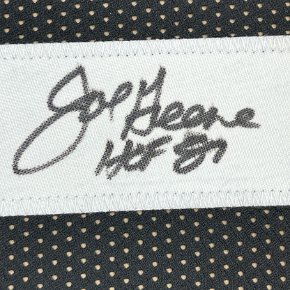 Framed Autographed/Signed Mean Joe Greene 35x39 Pittsburgh Black Jersey JSA COA