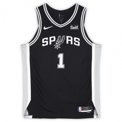 Victor Wembanyama Autographed Spurs Authentic Black Icon Ed. Jersey Fanatics