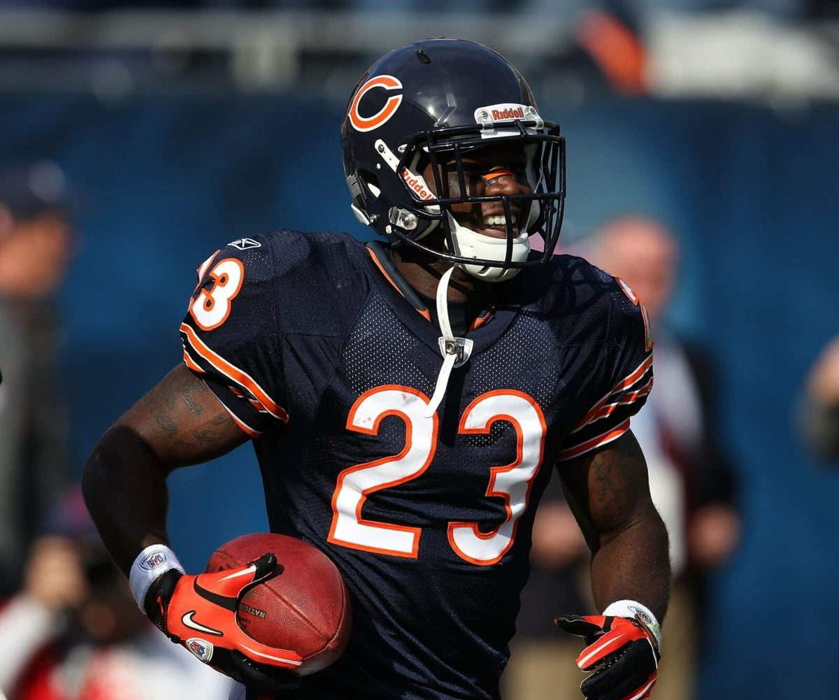 Devin Hester Signed Chicago Bears Logo Football (JSA COA) All Time Ldg. Returner