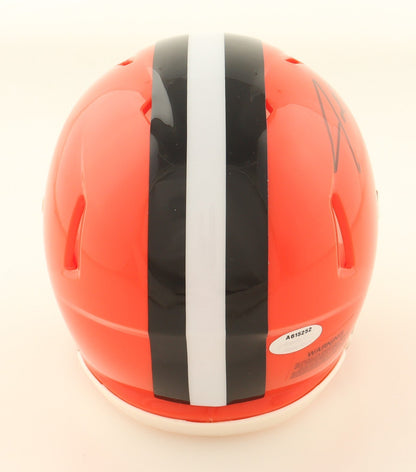 Joe Thomas Signed Browns Speed Mini Helmet (Schwartz) 10xPro Bowl Off. Tackle
