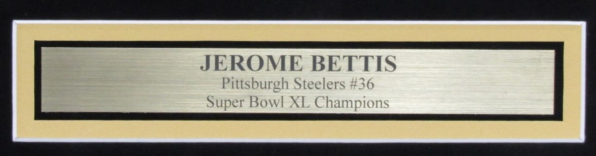 Jerome Bettis Steelers HOF Autographed 8x10 Photo Collage Framed JSA 199970