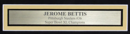 Jerome Bettis Steelers HOF Autographed 8x10 Photo Collage Framed JSA 199970