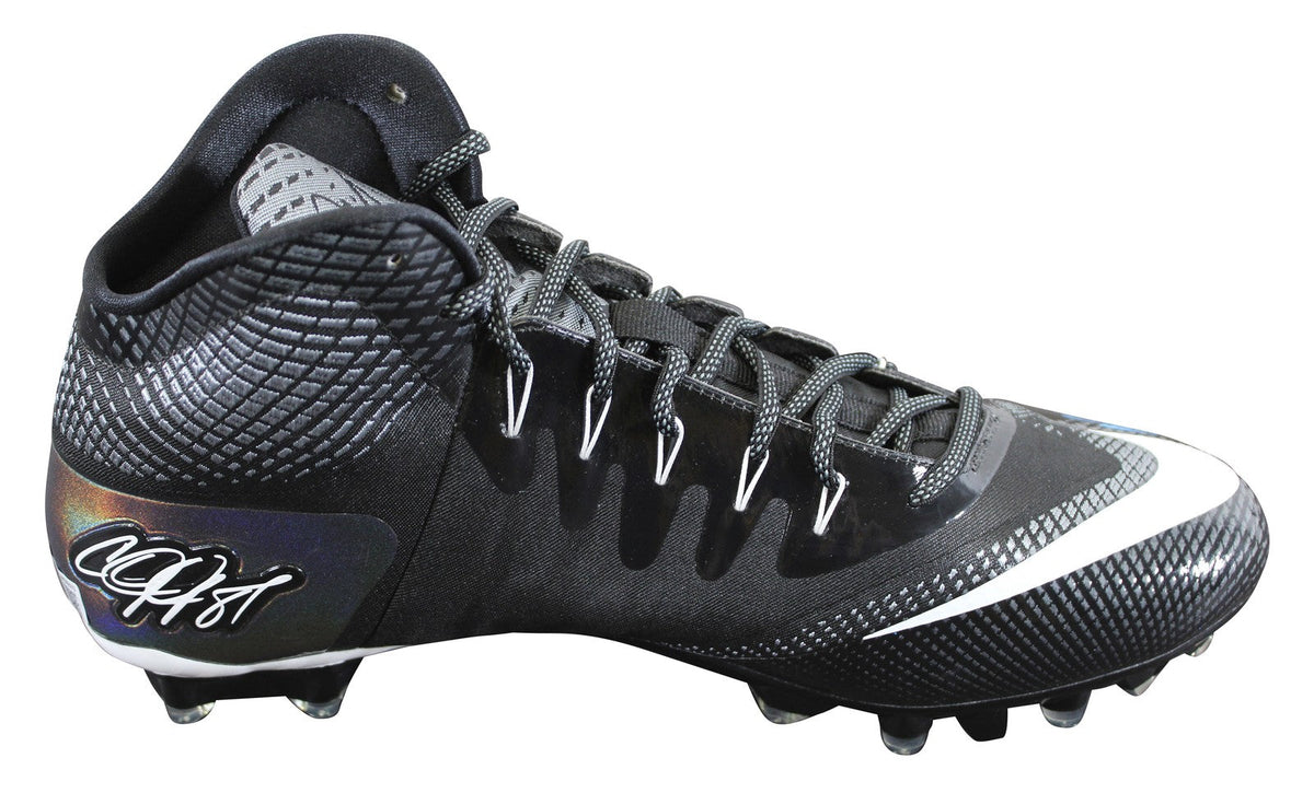 Lions Calvin Johnson Signed Signature Series Left Football Cleat BAS Witnessed