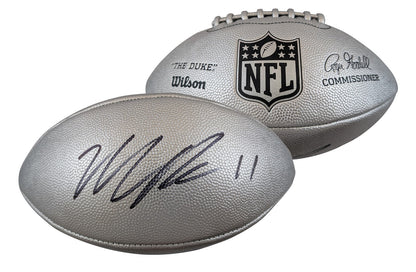 Packers Micah Parsons Signed Wilson Replica Duke Silver Football W/ Case Fan
