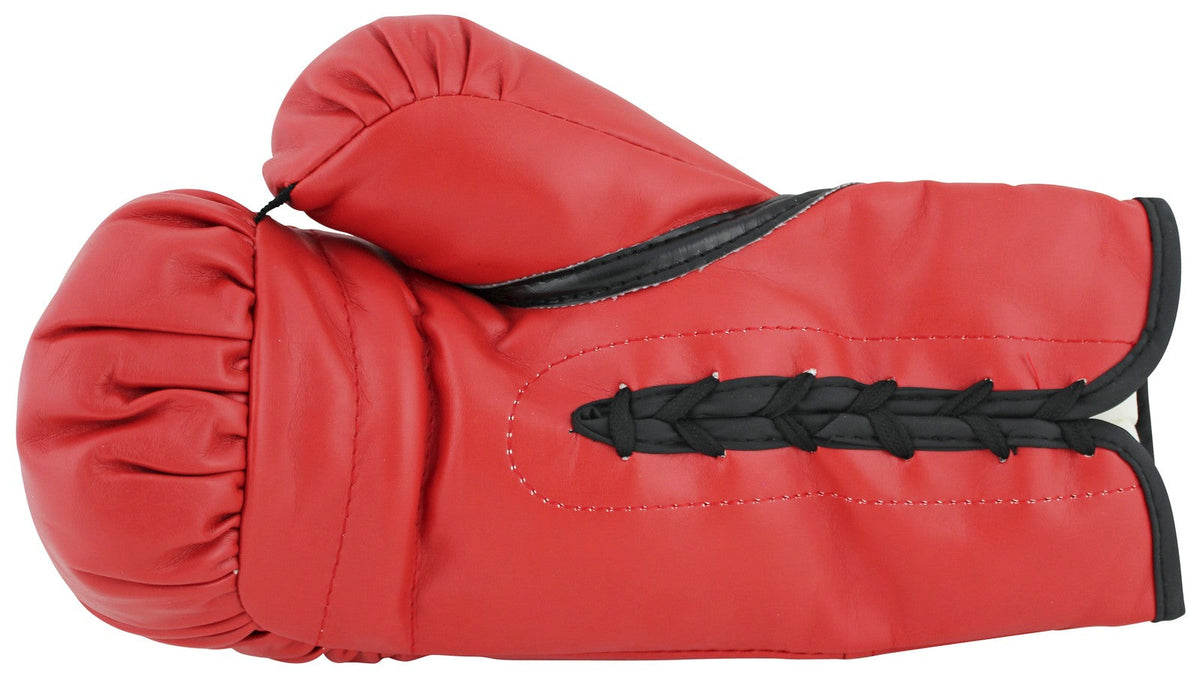 Muhammad Ali & Joe Frazier Signed Red Everlast Boxing Glove PSA/DNA #AA84100