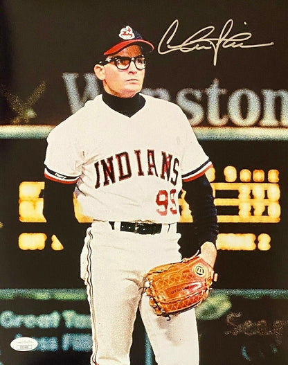 Charlie Sheen (Ricky Vaughn) Signed "Major League" Movie Script (JSA) 1989 Movie