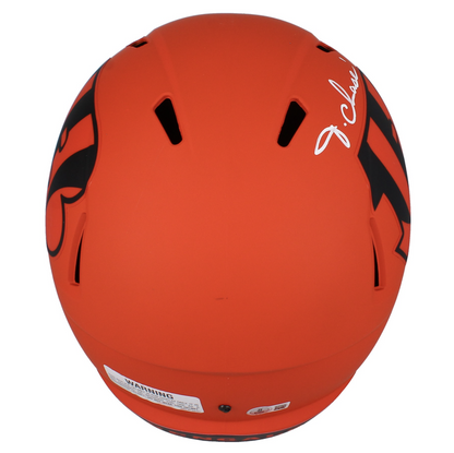 Ja'Marr Chase Autographed Bengals 'RAVE' Full Size Speed Helmet Beckett