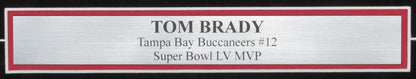 Tom Brady Autographed 16x20 Photo Tampa Bay Buccaneers Framed Fanatics 200800