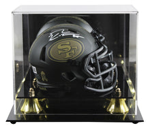 49ers George Kittle Signed STS IV Speed Mini Helmet W/ Case BAS Witnessed