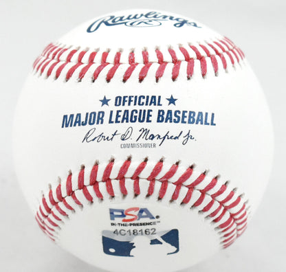 Nolan Ryan Autographed Rawlings OML Baseball w/ 5,714 K's - PSA *Blue
