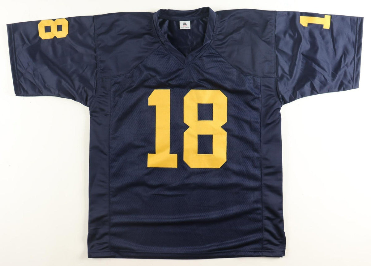 Colston Loveland Signed Michigan Wolverines Jersey "3-0 Vs Lil Bro" (Beckett)